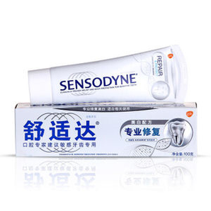 SENSODYNE 舒适达 专业修复 抗敏感牙膏 美白配方