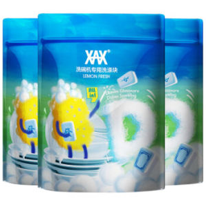 限地区： XAX 洗碗机专用洗涤剂 20g*30块 *3件