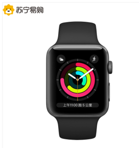 Apple 苹果 Watch Series 3智能手表 GPS款 38毫米 (黑色) 