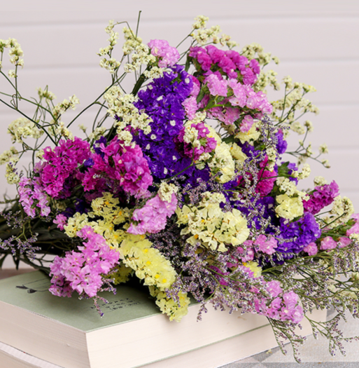 橙小怪 情人草勿忘我干花花束 8.8元包邮(券后)