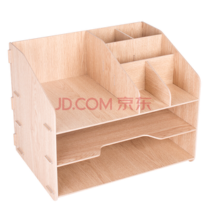 得力(deli)木制DIY创意多层组合收纳盒 *5件  119.7