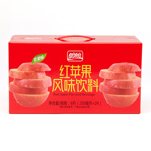 盼盼 红苹果风味饮料250ml*24盒 水饮饮料