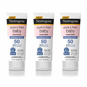 Neutrogena 露得清 Pure & Free 婴儿防晒乳液 SPF 50，无泪配方，不含香料 113g*3   含税到手约270元
