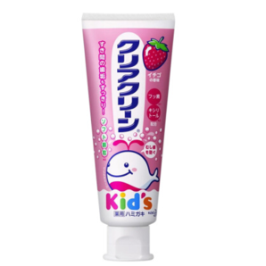 花王 KAO 儿童木糖醇可吞咽护齿牙膏 70g/支 草莓味