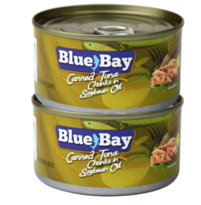 菲律宾进口 鲜得味 “Blue bay”金枪鱼罐头（黄豆油浸）180克*2罐