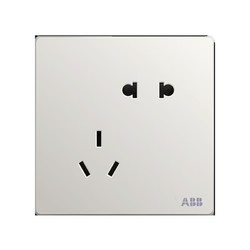 ABB 轩致系列 AF205 五孔10A插座 雅典白 7.8元包邮（需用券）