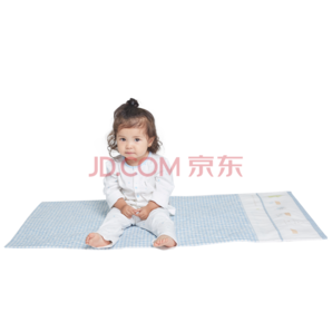 L-LIANG 良良 婴儿麻棉床垫 蓝色 11 0*60cm *2件 103.5元包邮（合51.75元／件）
