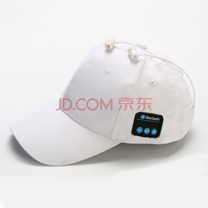 新视界 蓝牙音乐帽 创意蓝牙耳机 针织保暖帽子 棒球帽（白）
