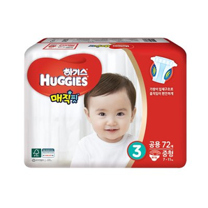 移动端： HUGGIES 好奇 铂金装 婴儿纸尿裤 韩版 M72片 76元