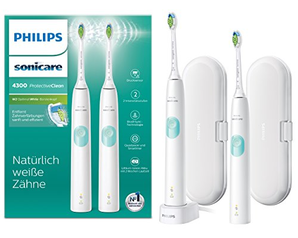 Philips 飞利浦 Sonicare ProtectiveClean 4300(HX6807/35*2) 电动牙刷套装    含税到手约658元