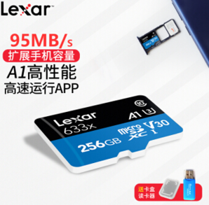 Lexar雷克沙633xMicroSDXCA1UHS-IU3V30Class10TF存储卡