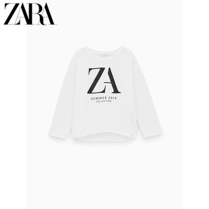 ZARA 夏装 新款 童装女童 标识印花 T 恤   29元
