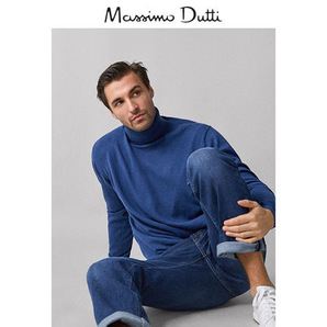 Massimo Dutti 00936317405 男款高领针织衫