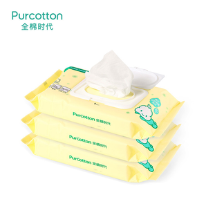 PurCotton 全棉时代 婴儿湿巾 15*20cm 80抽/包 3包/提 *2件