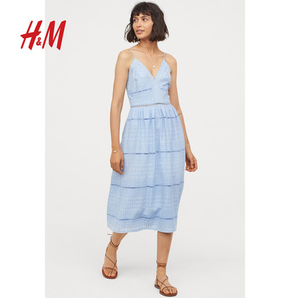 H&M 女装 刺绣连衣裙