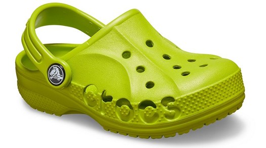 crocs 卡骆驰儿童 baya 牛油果绿洞洞鞋