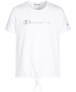 Champion 女大童 logo印花系带T恤 
