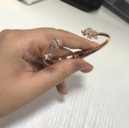 现货katespade凯特丝蓓开口精致小象手镯