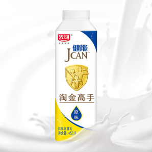 限江苏、四川： 光明 淘金高手 原味酸奶 450g 14.9元，可低至3.78元