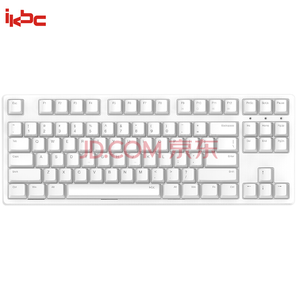 iKBC W200 2.4G无线 机械键盘 （Cherry红轴、PBT、87键、白色） 