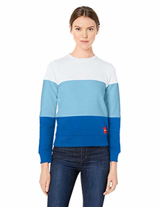 Calvin Klein 卡尔文·克莱恩 女士圆领拼色卫衣运动衫 到手约164.62元