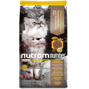 纽顿nutram猫粮 幼猫成猫通用1.5kg