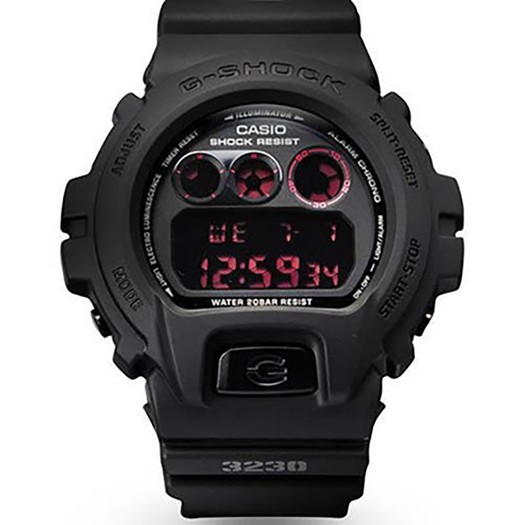 军事红眼卡西欧casiogshockdw6900ms1dr反显烟熏