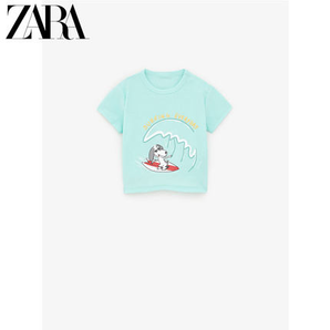 ZARA 夏装新款 男婴幼童 质感印花 T 恤
