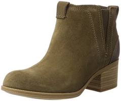 爆料有奖！限37.5码 Clarks 女式 maypearl 雏菊靴 Green (Olive) prime含税到手约238.02元