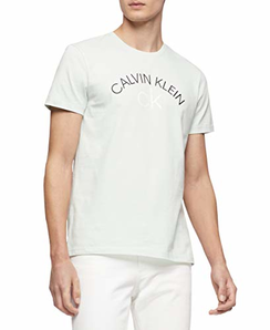 Calvin Klein 卡尔文·克莱恩 男士 短袖圆领LogoT恤 prime到手约105元