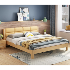 17日0点： A家家具 北欧软包储物实木床 1.5米床款