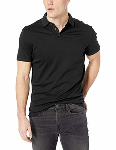 Calvin Klein 男士液体棉 Polo 衫 黑色 Large  prime会员到手173.13元