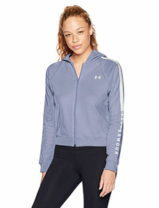  Washed Blue/White (420) XL ：Under Armour 安德玛 Rival Fleece Fz 女士连帽上衣