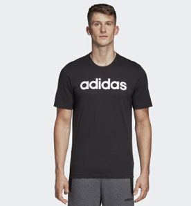 adidas  男子运动型格短袖T恤