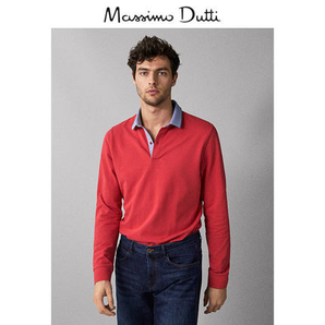Massimo Dutti 00703351641 男款棉质POLO衫