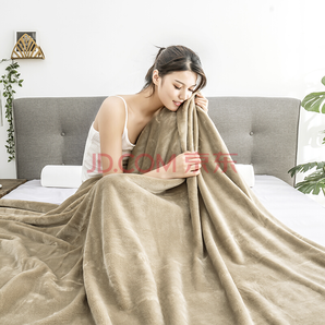 京造 法兰绒超柔毛毯空调毯 150*200cm