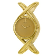 1件美境免邮！Calvin Klein 卡尔文·克雷恩 Enlace 系列 金色女士时装腕表 K2L23509