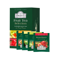 英国AHMAD TEA/亚曼进口茶叶精选4种水果味袋泡红茶20包夏日冷饮