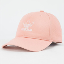 Adidas Originals 三叶草 女士肉粉色棒球帽