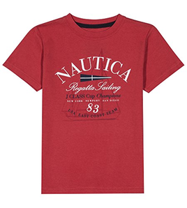 爆料有奖！Nautica 男童短袖图案 t 恤   prime含税到手约54.87元