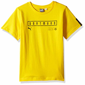 爆料有奖！PUMA 男士 BVB Fan T 恤 Jr 黄色网格 L码 prime含税到手约71.39元