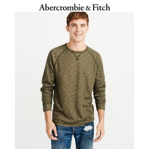Abercrombie&Fitch 219467-1 男士织纹长袖T 恤