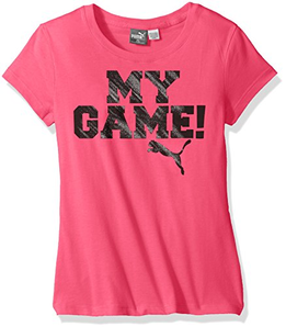 爆料有奖！Puma 女式女童 T 恤和 Bandana 亮粉色 4T  prime含税到手约57.54元