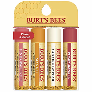 爆料有奖！Prime会员！Burt's Bees 天然保湿唇膏 含超级水果 4支装  到手约76元