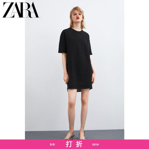 ZARA新款 TRF 女装 波点拼接连衣裙 00085304800