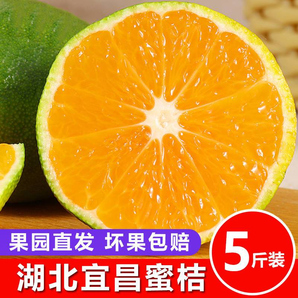 新鲜青皮蜜橘5斤 