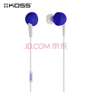 高斯（KOSS） KEB6iB 时尚入耳式耳机 带麦语音通话 手机音乐耳塞 蓝色