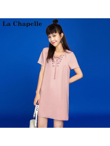 La Chapelle 拉夏贝尔 30072839 女士直筒连衣裙 +凑单品