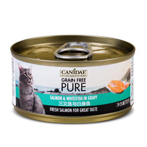 CANIDAE 卡比 猫用主食罐 三文鱼+白身鱼 70g  