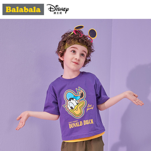 Balabala 巴拉巴拉 儿童印花短袖T恤